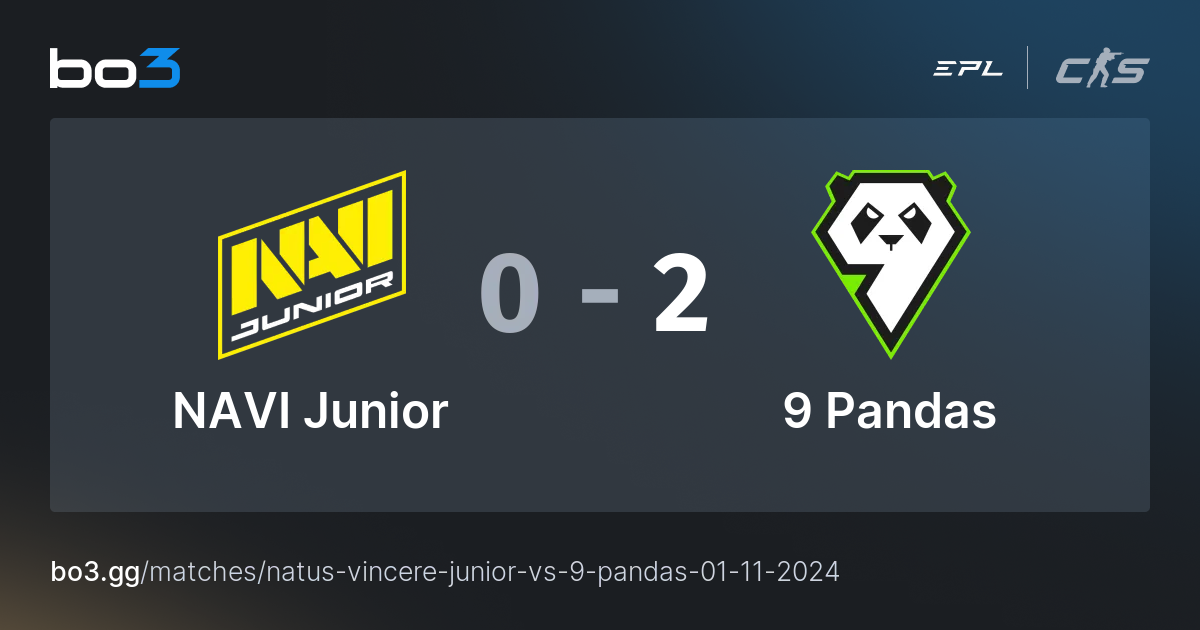 NAVI Junior Vs 9 Pandas Aim CS2 Match At European Pro League Season 20