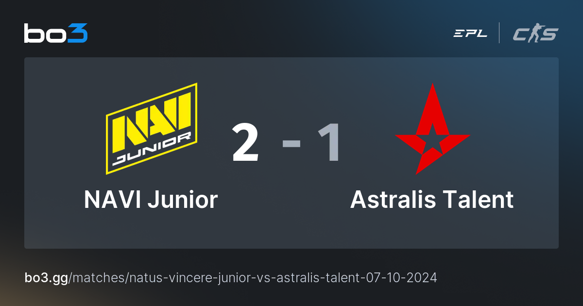 Navi Junior Vs Astralis Talent Cs Match At European Pro League