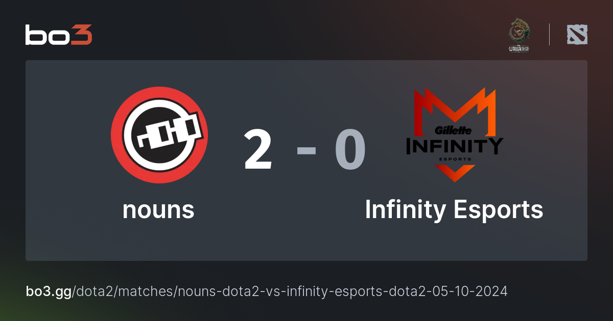 Nouns Vs Infinity Esports Dota 2 Bo3 Gg