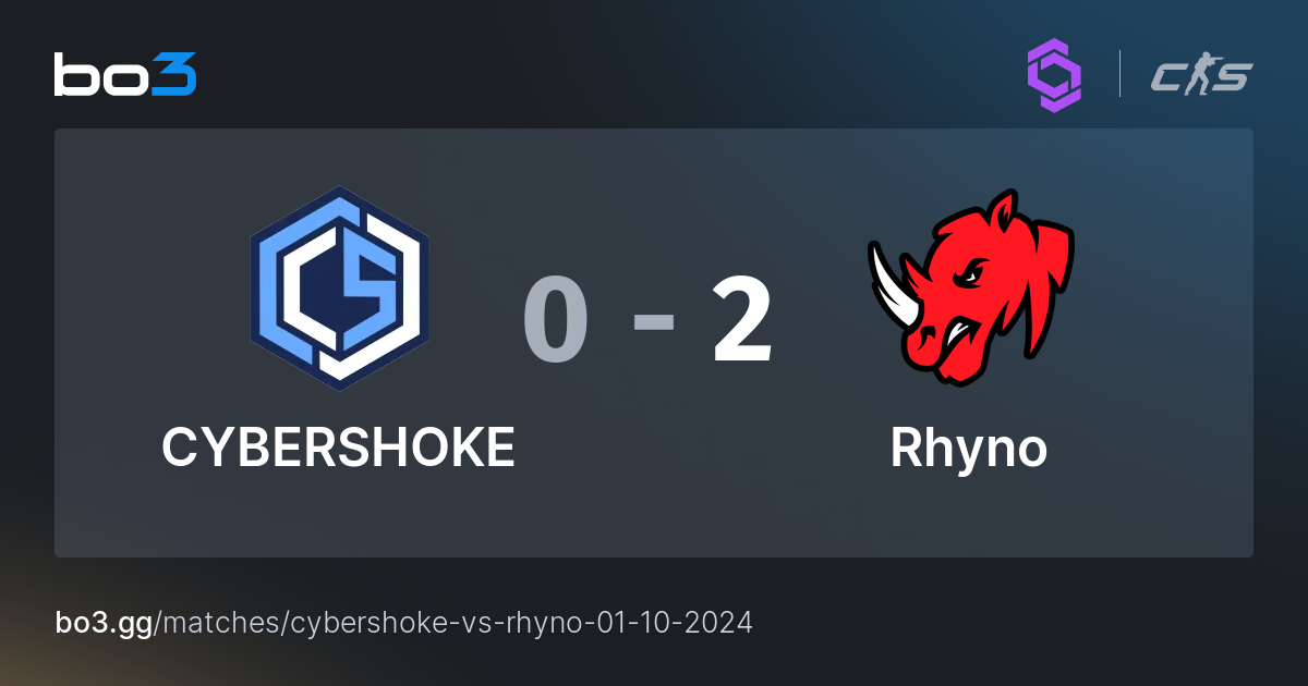 CYBERSHOKE vs Rhyno - CS2 Match at CCT Season 2 European Series 13