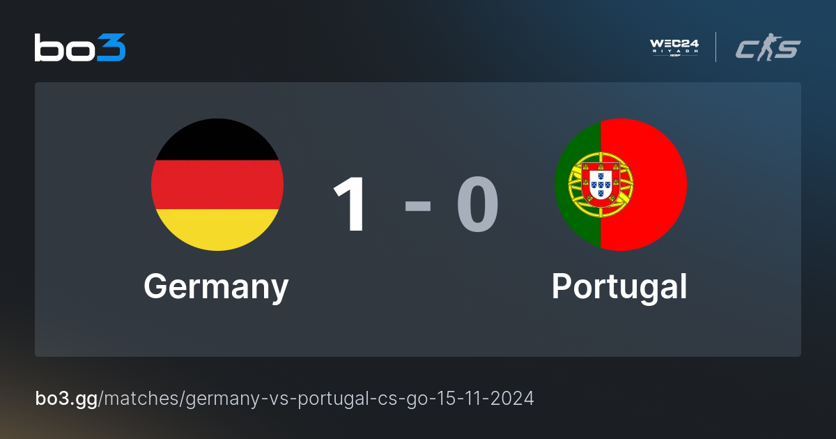Germany vs Portugal Live CS2 Match at IESF World Esports