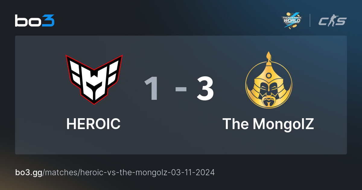 HEROIC vs The MongolZ - CS2 Match at Thunderpick World Championship 2024