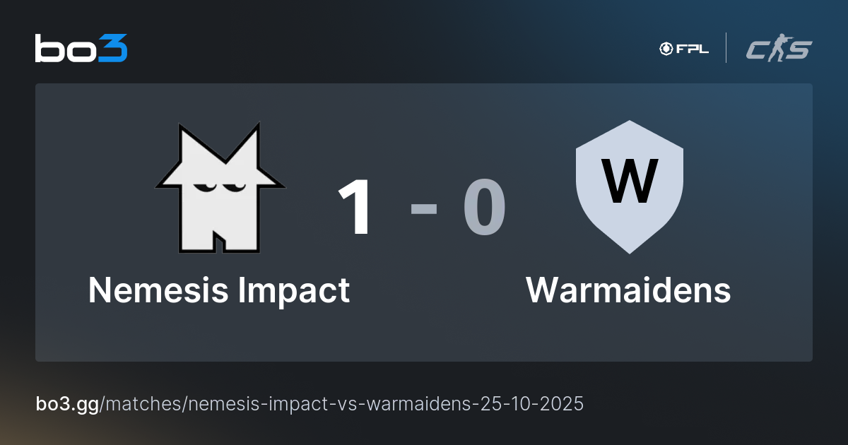 Nemesis Impact vs Warmaidens - Live - CS2 Match at Female Pro League ...