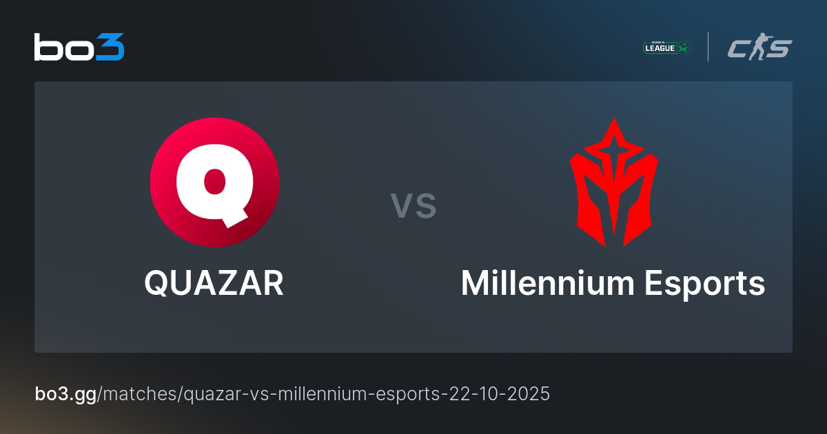 QUAZAR vs Millennium Esports - Live - CS2 Match at ESEA Season 55 ...