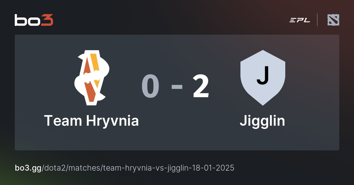 Team Hryvnia vs Jigglin - Dota 2 – bo3.gg