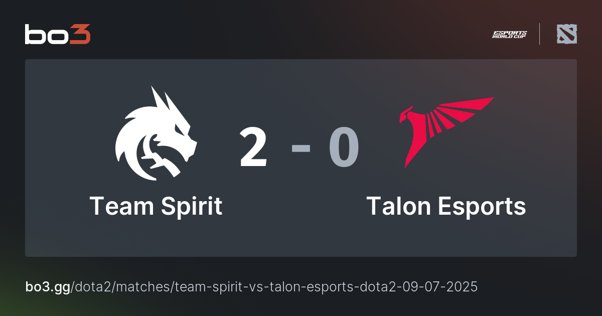 Team Spirit vs Talon Esports - Team Spirit Vs Talon Esports Dota2 09 07 2025.webp