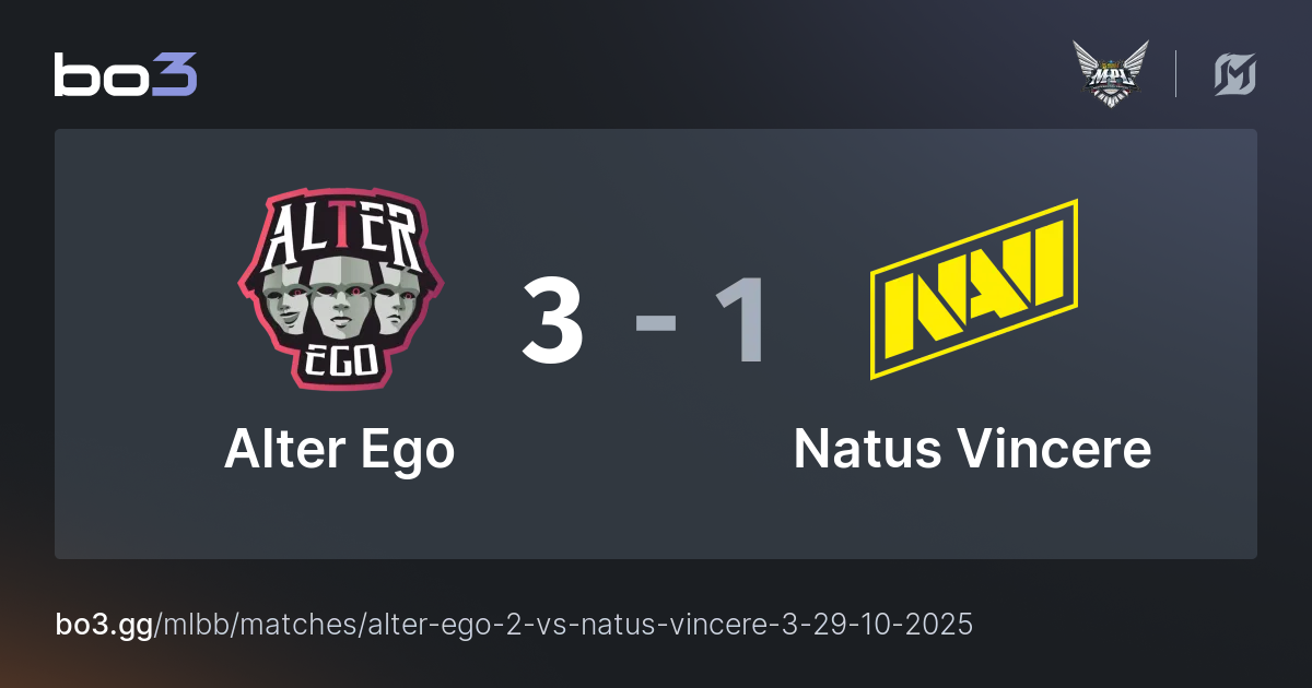 Alter Ego vs Natus Vincere Mobile Legends bo3 gg