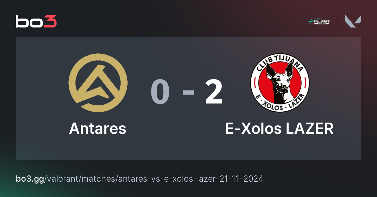 Antares vs EXolos LAZER Valorant bo3.gg