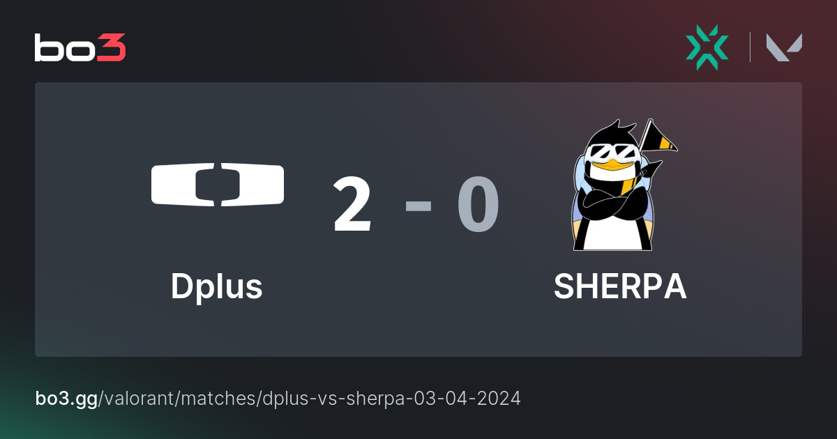 Dplus vs SHERPA - Valorant – bo3.gg