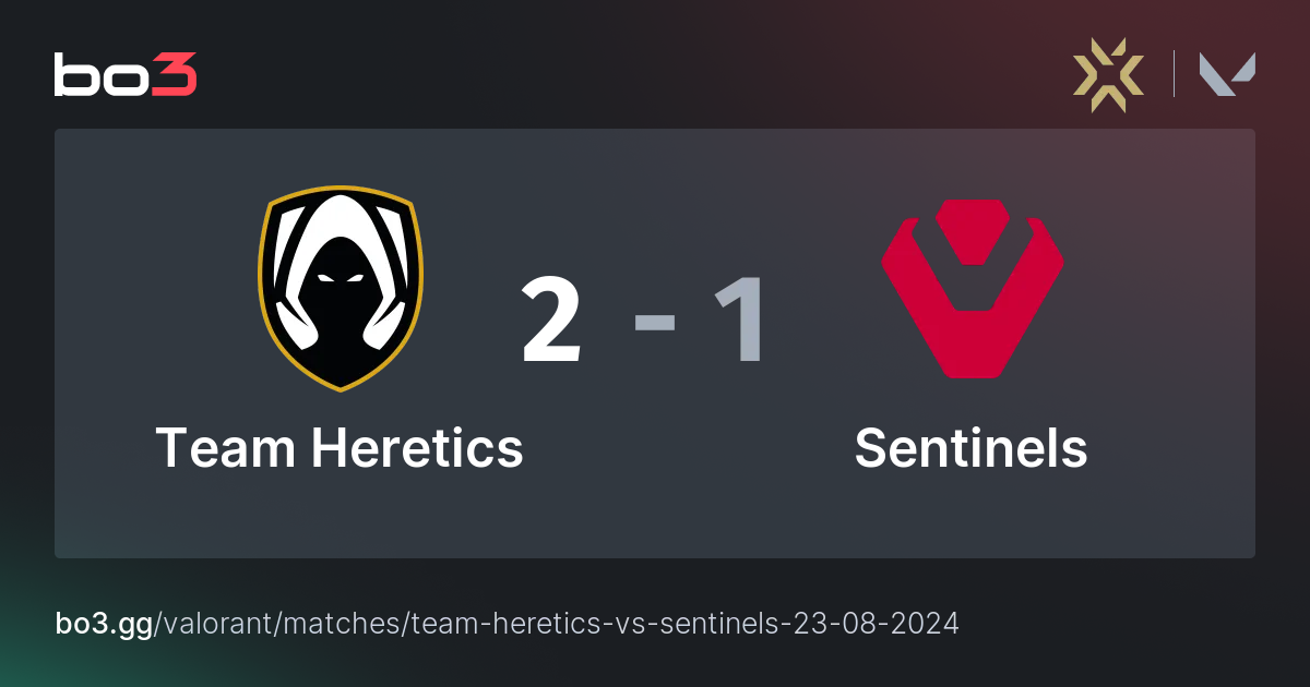 Team Heretics vs Sentinels - Valorant – bo3.gg