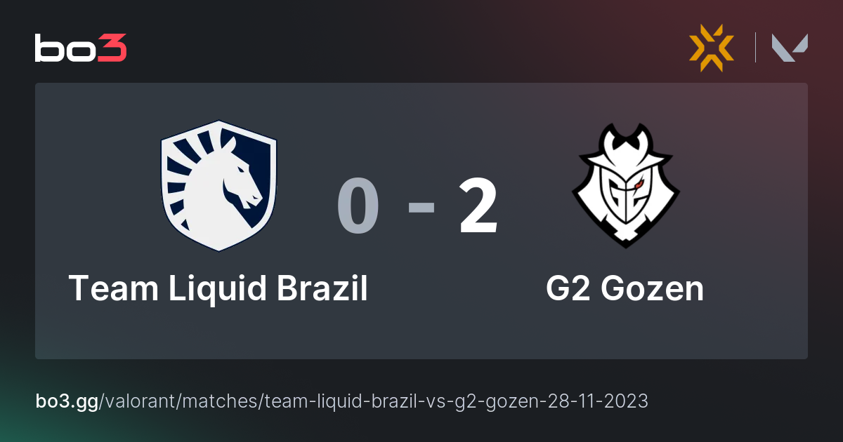 Team Liquid Brazil vs G2 Gozen - Valorant – bo3.gg