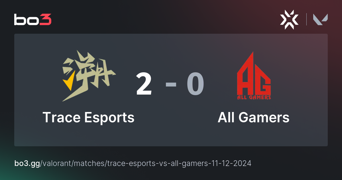 Trace Esports vs All Gamers Valorant bo3.gg