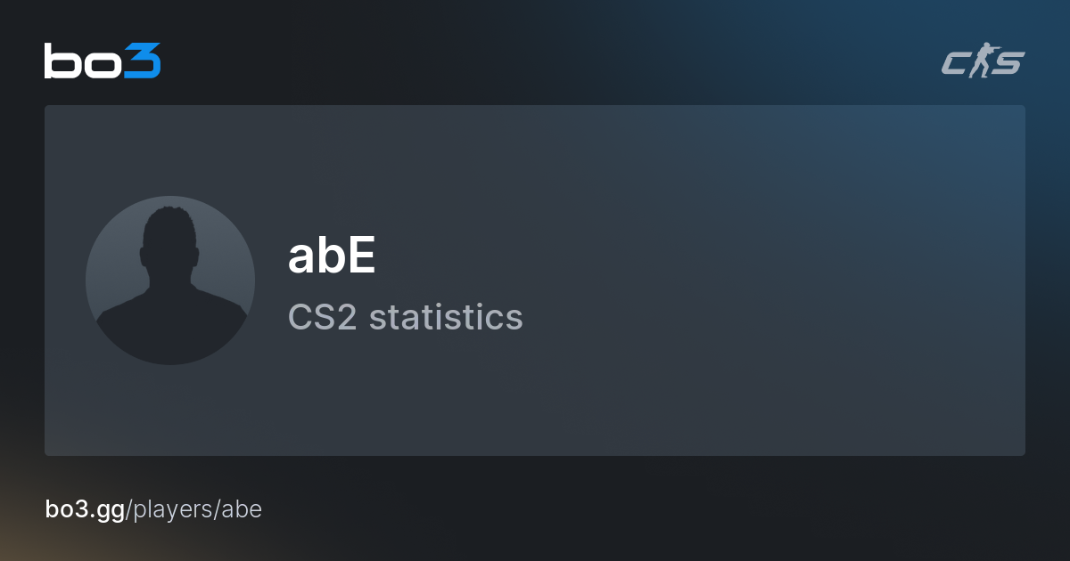 abE (Abraham Fazli) CS2 Stats