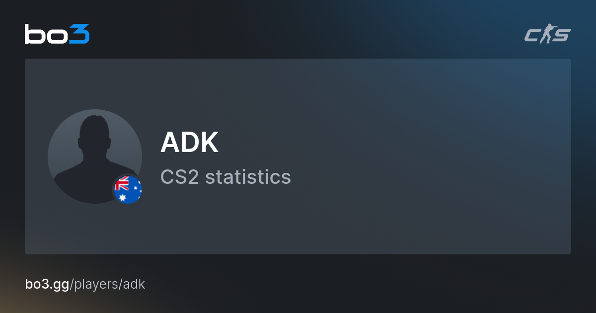 ADK (Akram Smida) CS2 Stats – Rooster