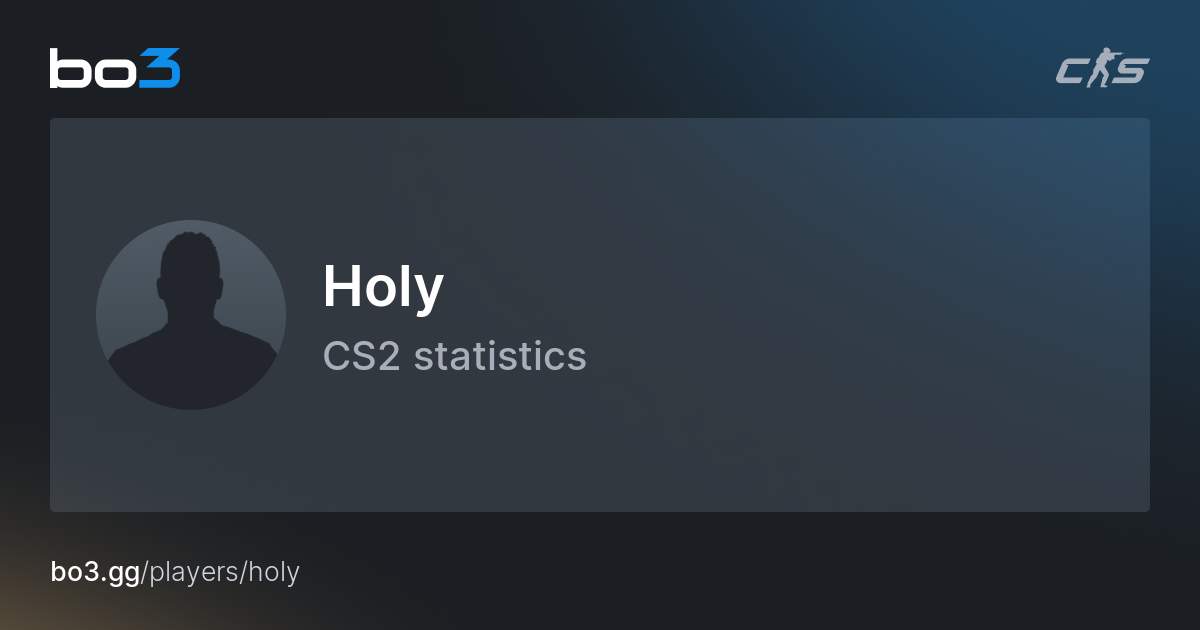 Holy (Merlin Karmat) CS2 Stats