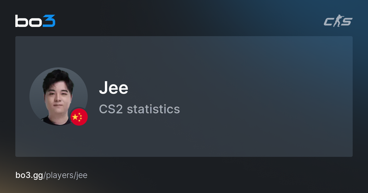 Jee (Dongkai Ji) CS2 Stats – TYLOO