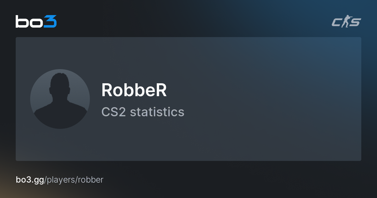 RobbeR ( ) CS2 Stats – Immortals