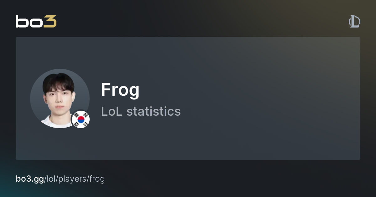 Frog (Lee Min-hoi) LoL Stats & news – DRX Challengers