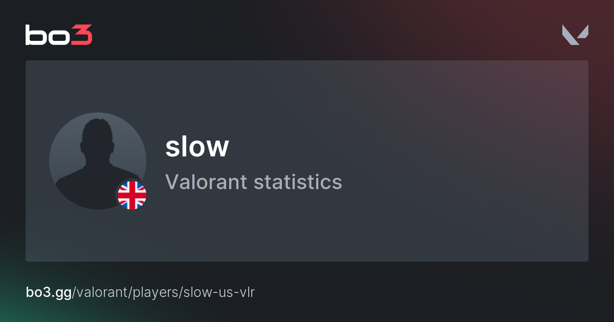 slow (Matthew Amuah) Valorant Stats – QoR slow (Matthew Amuah) Valorant Stats – QoR