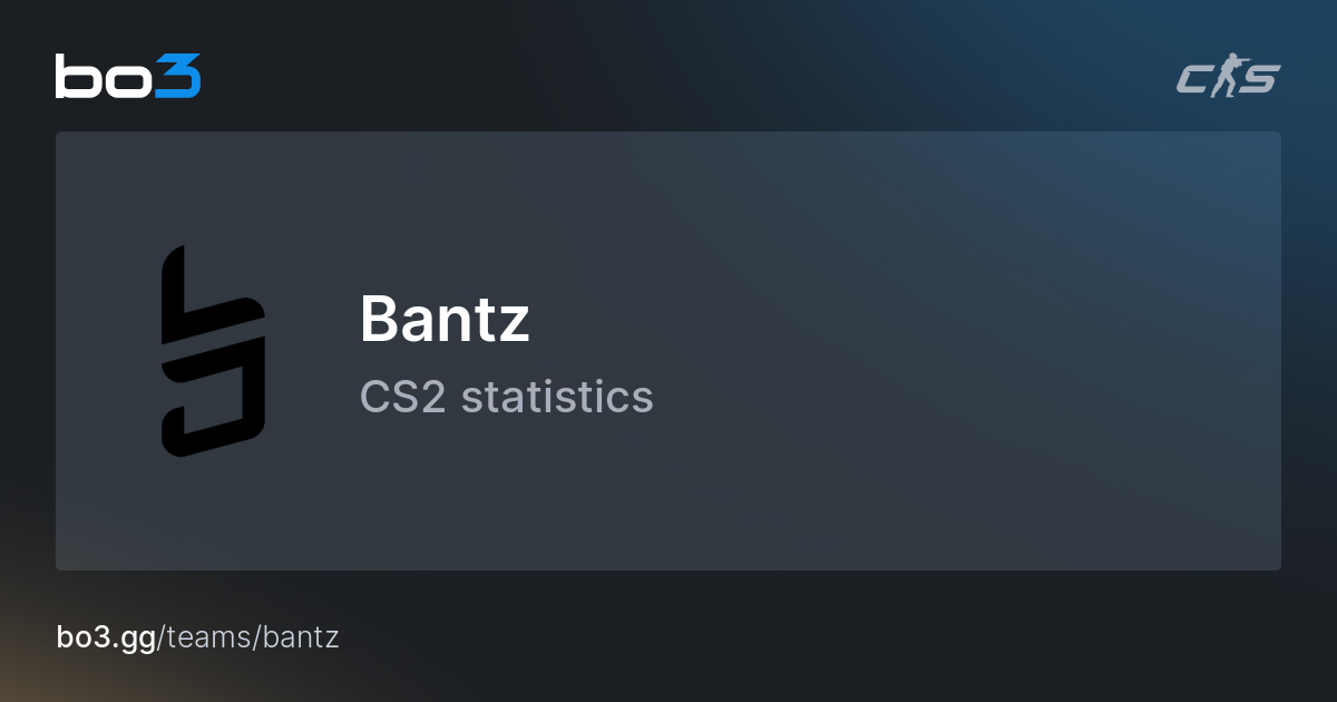 Bantz CS2 team statistics & roster