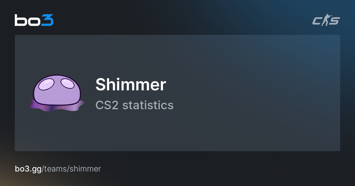 Shimmer Cs2 Team Statistics Roster