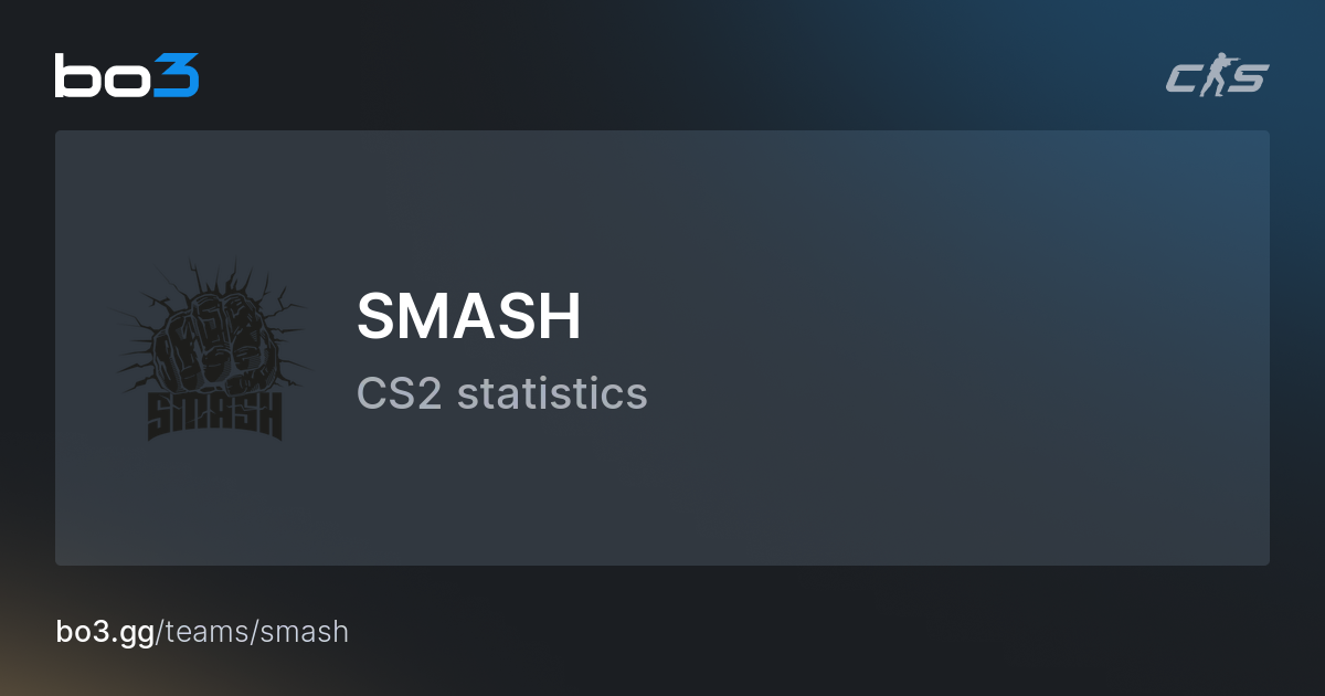 Estadísticas y Plantilla del Equipo CS2 SMASH