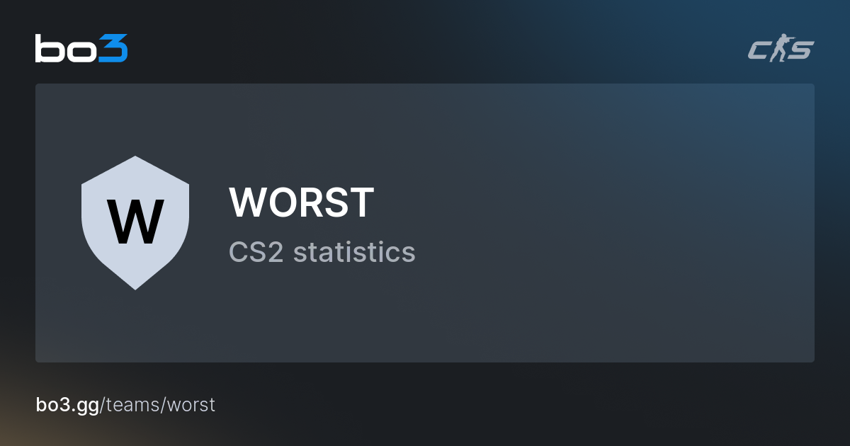 Worst Cs2 Team Statistics Roster