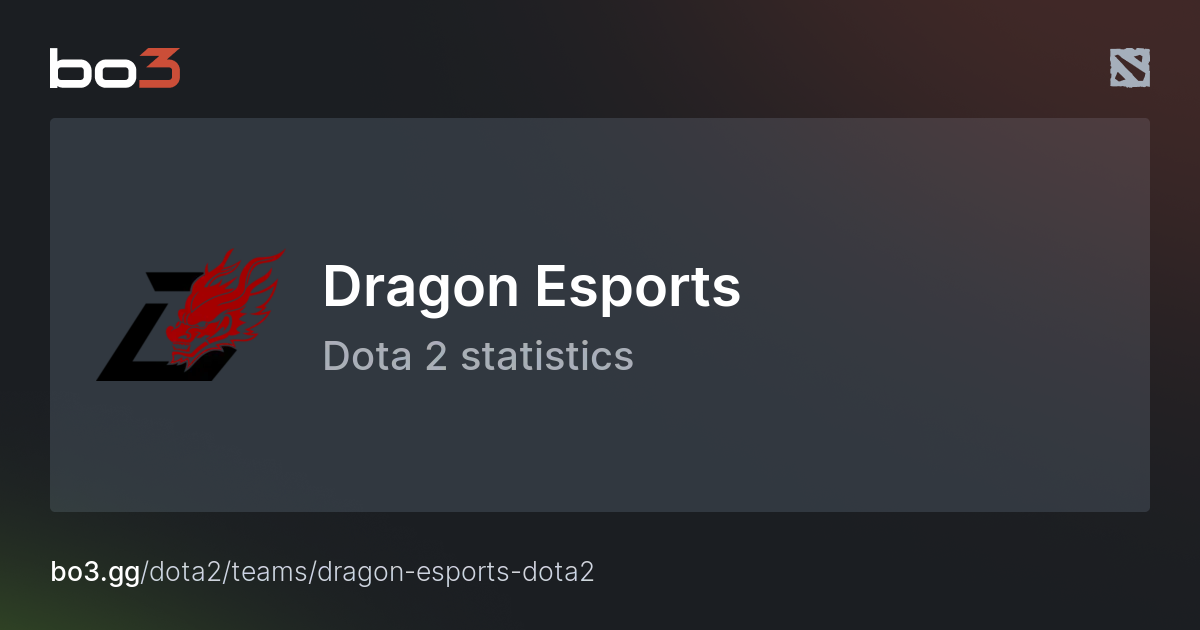 Dragon Esports Dota 2 Stats – Team standings & match statistics