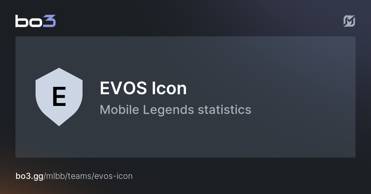 EVOS Icon Mobile Legends team statistics, standings & roster