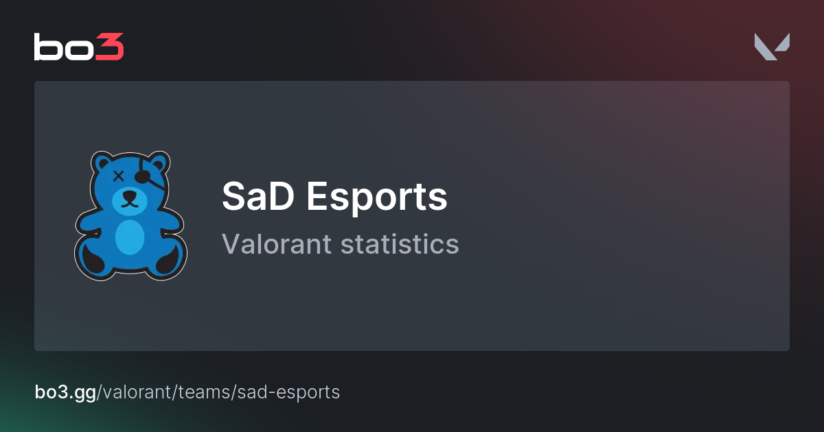 Estadísticas y Plantilla del Equipo Valorant SaD Esports