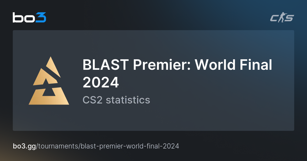 BLAST Premier World Final 2024 Pickems play and win a prize