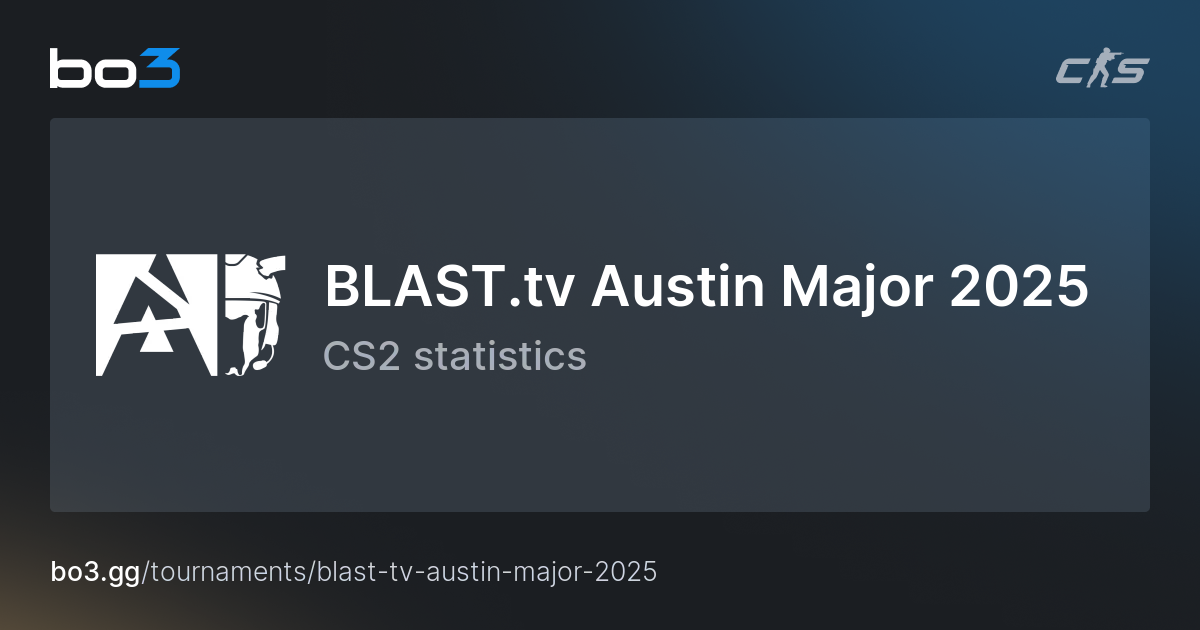 BLAST.tv Austin Major 2025 – Schedule, statistics