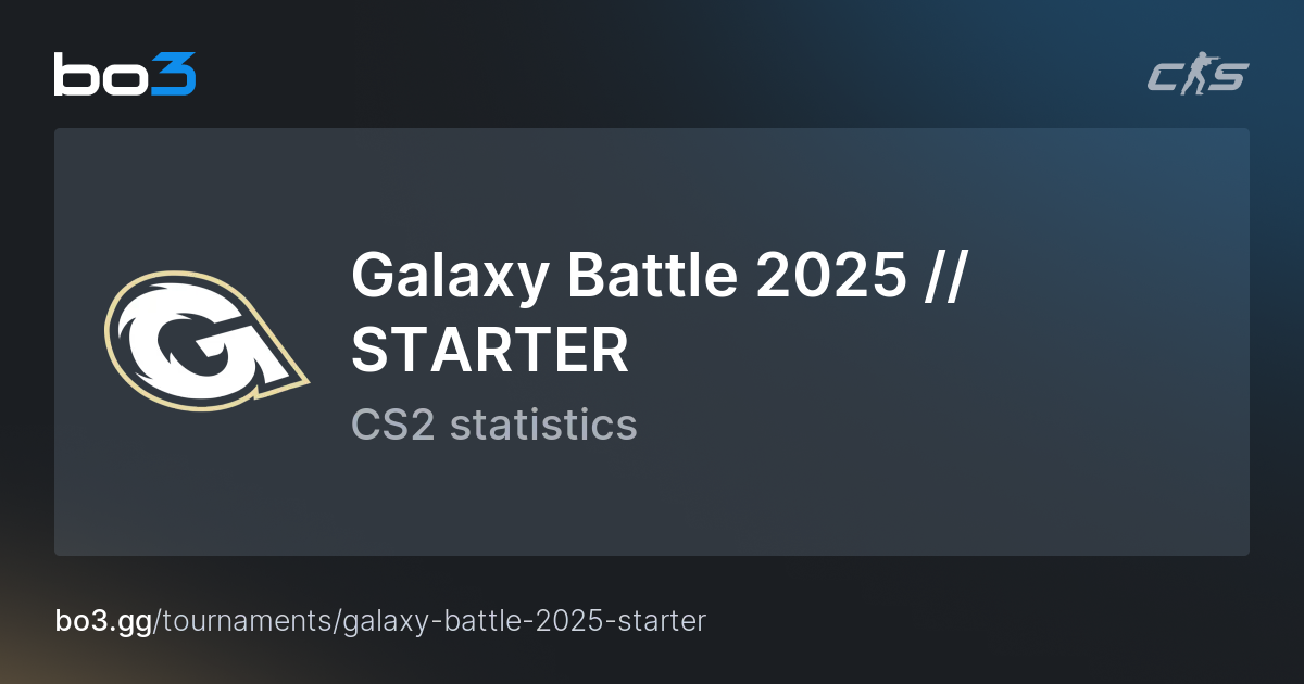 Galaxy Battle 2025 STARTER Calendrier Statistiques Galaxy Battle 2025 Starter.webp