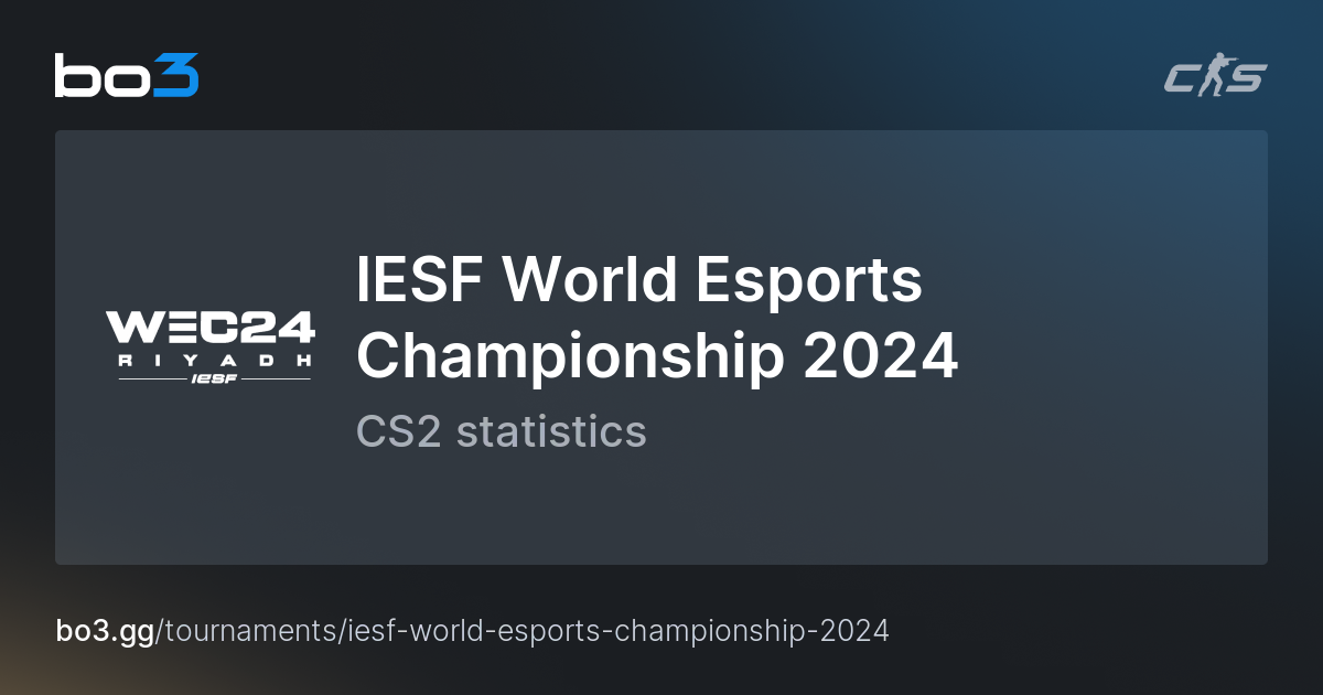IESF World Esports Championship 2024 Pickems play and win a prize