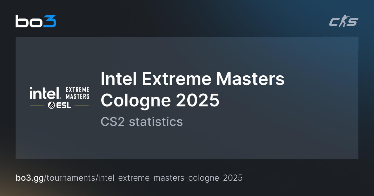 Intel Extreme Masters Cologne 2025