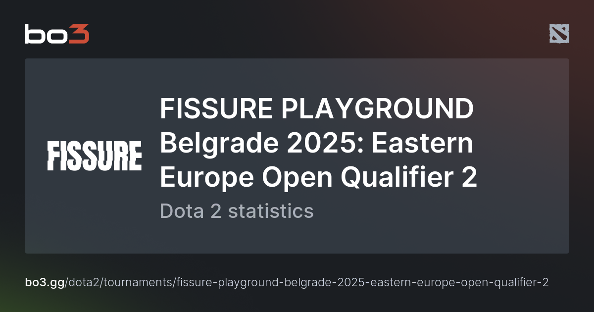 FISSURE PLAYGROUND Belgrade 2025 Eastern Europe Open Qualifier 2