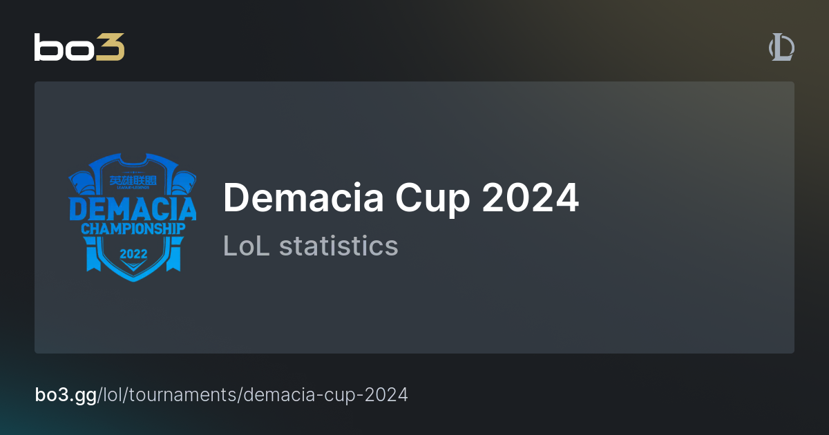 Demacia Cup 2024 Schedule, statistics