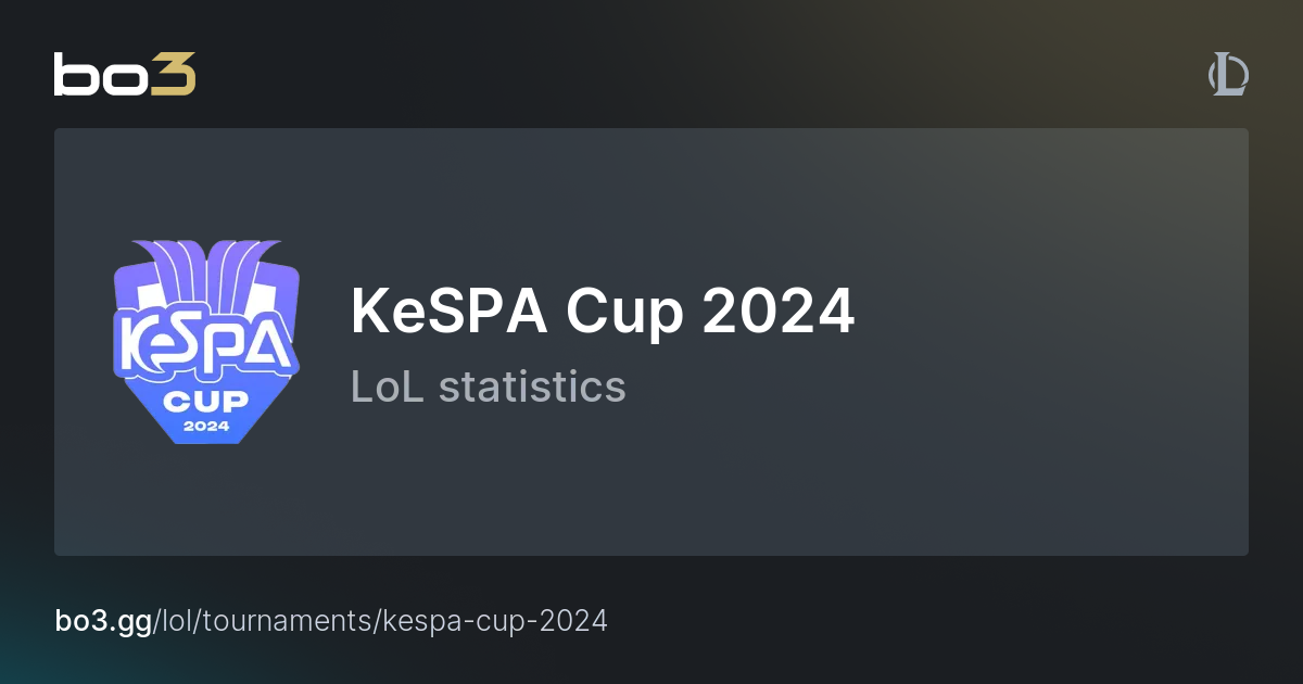 KeSPA Cup 2024 Schedule, statistics