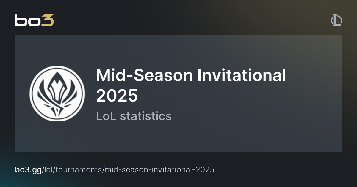 MidSeason Invitational 2025 Schedule, statistics