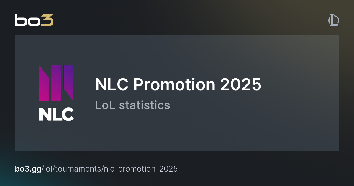 NLC Promotion 2025 Schedule, statistics