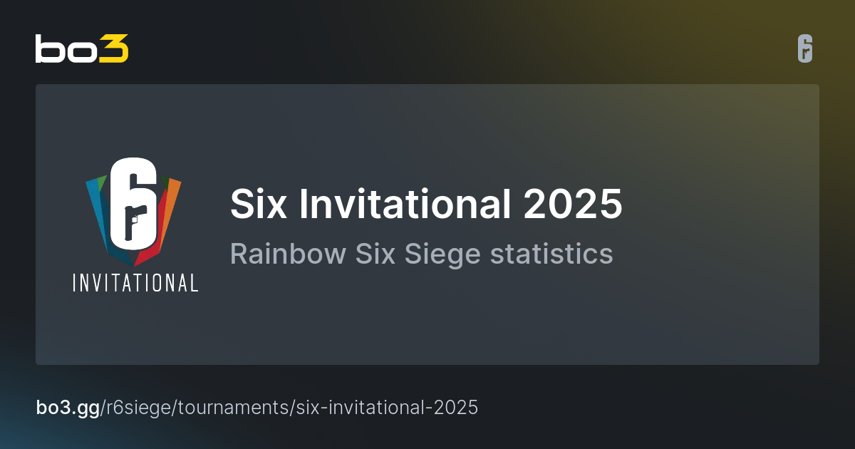 Six Invitational 2025 Schedule, statistics