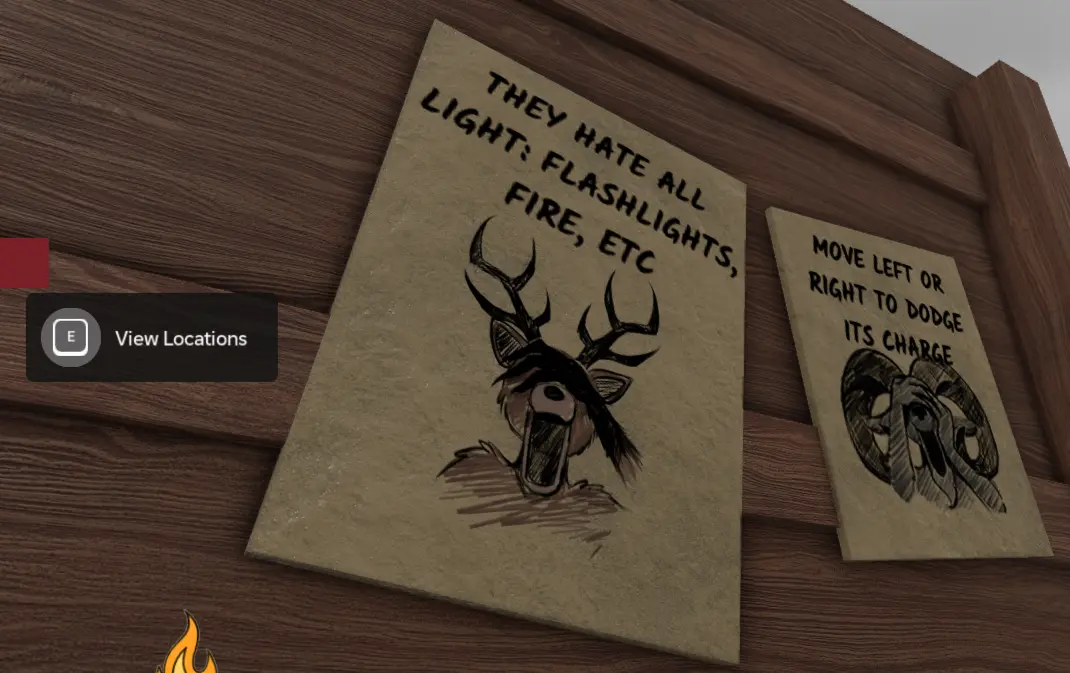 mẹo để đối phó với Deer, được đăng ở mặt sau của bảng thông báo trẻ em mất tích