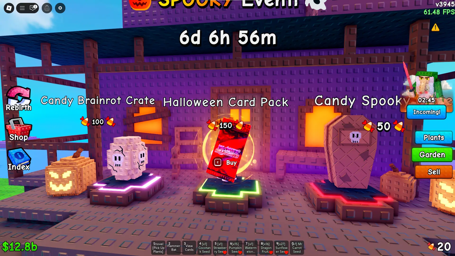 Halloween Card Pack em&nbsp;Plants vs Brainrots