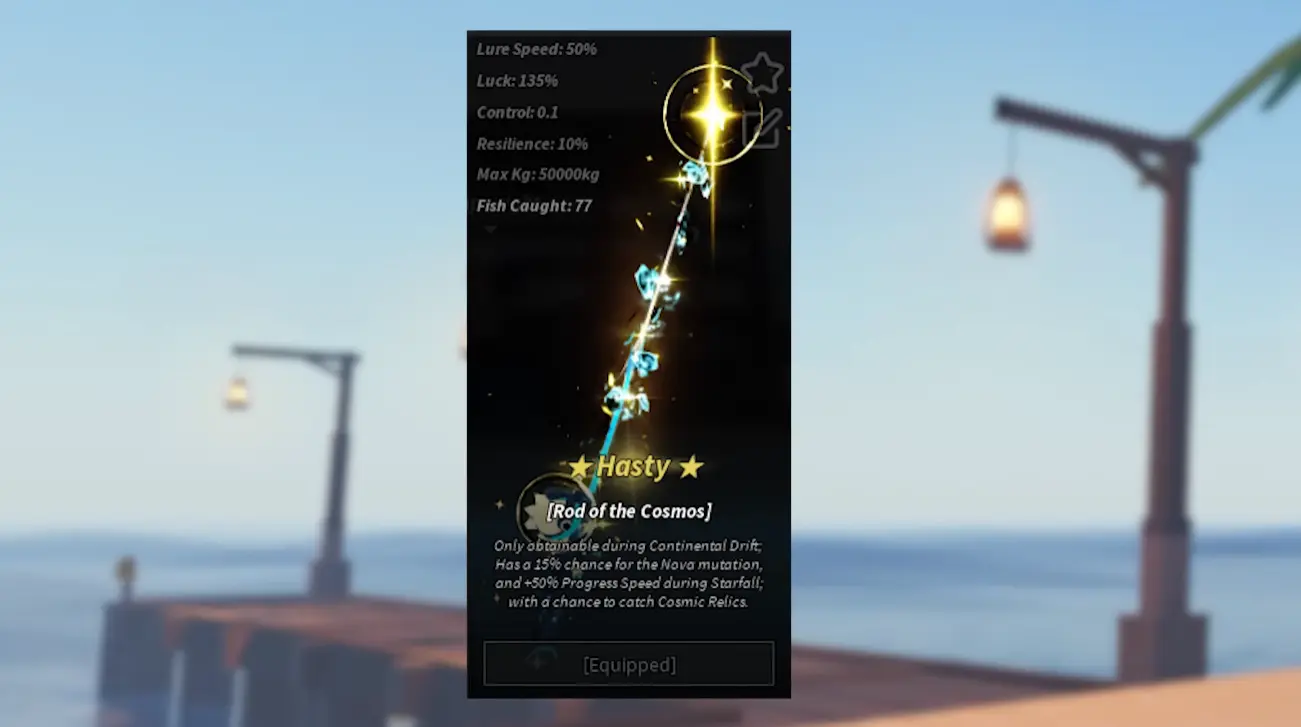 Rod of the Cosmos in Fisch