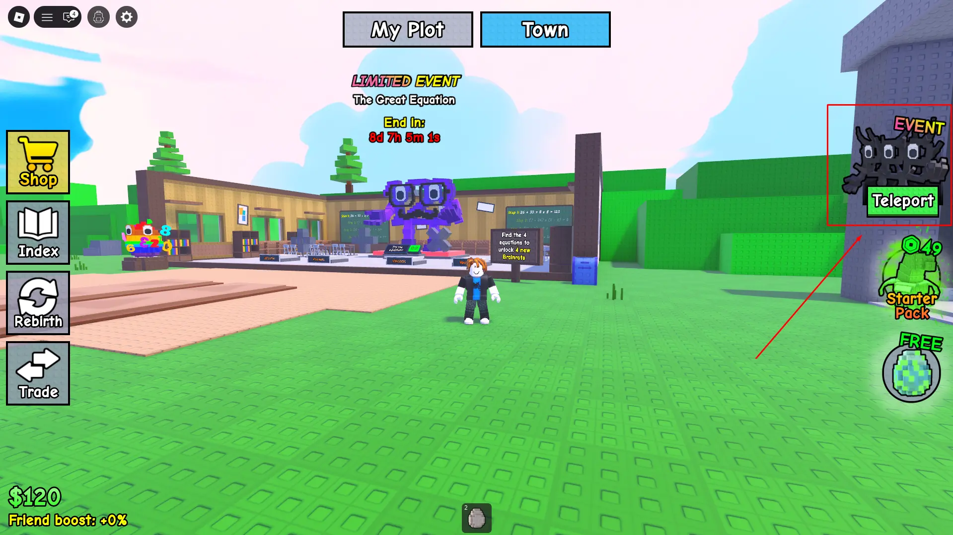 Event Location&nbsp;Mutate or Lose Brainrot The Great Equation