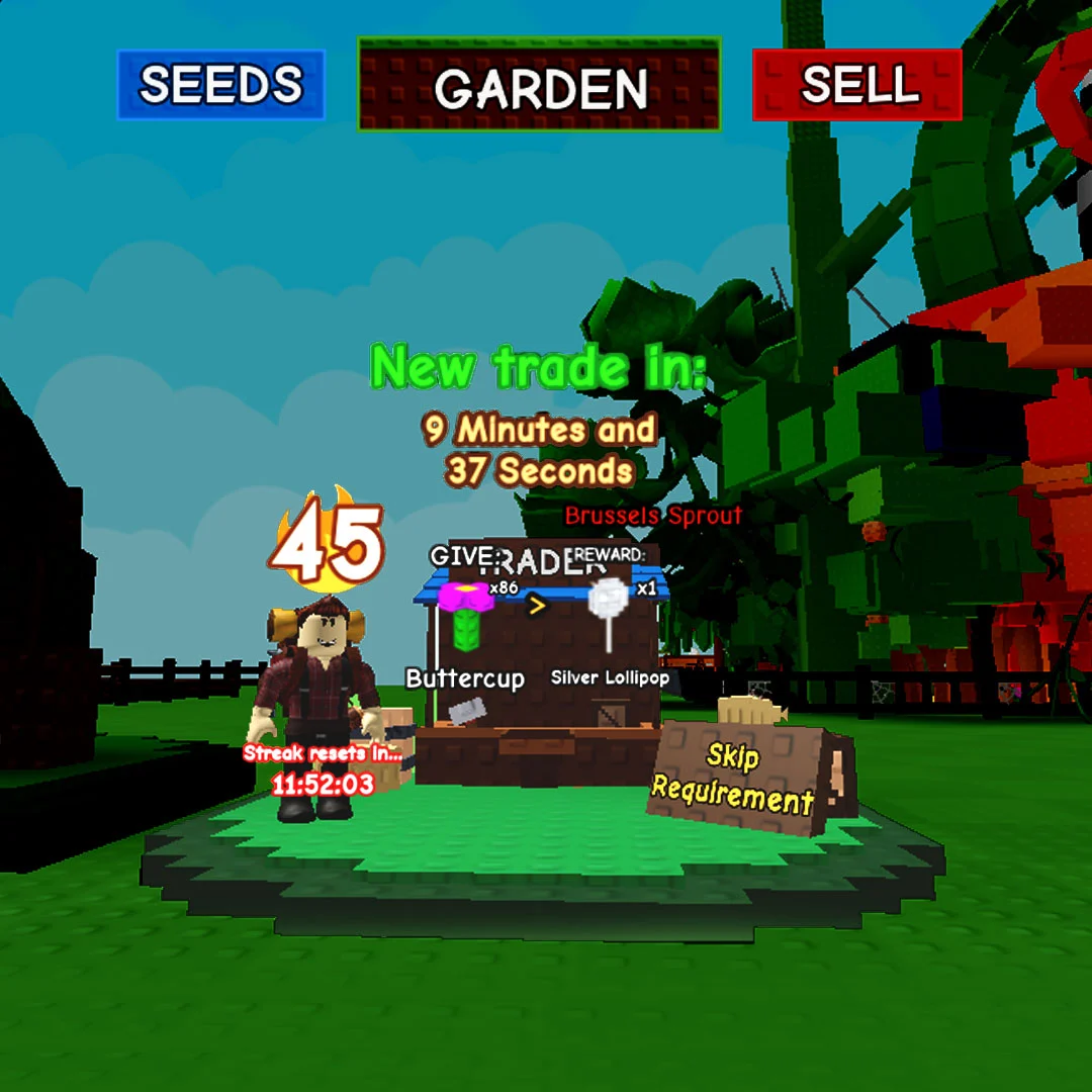 Trader Troy i Trader Event Grow a Garden.