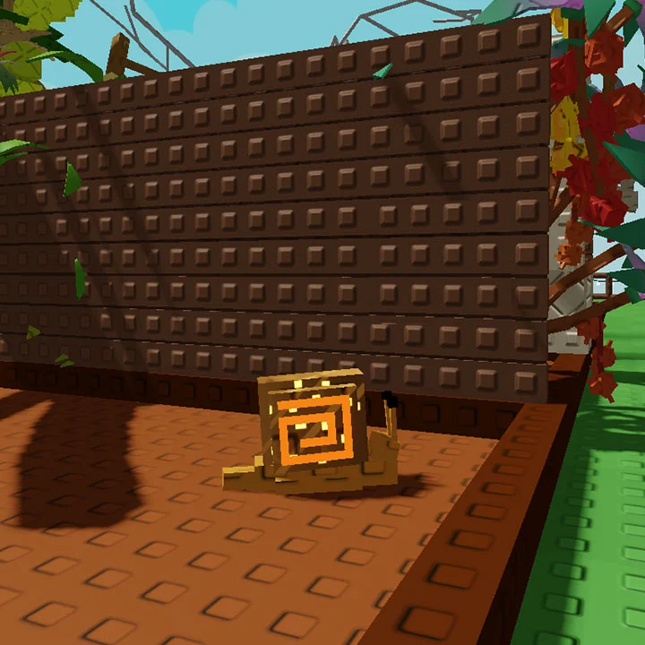 Topaz-Schnecke im Garten der Spieler in Grow a Garden