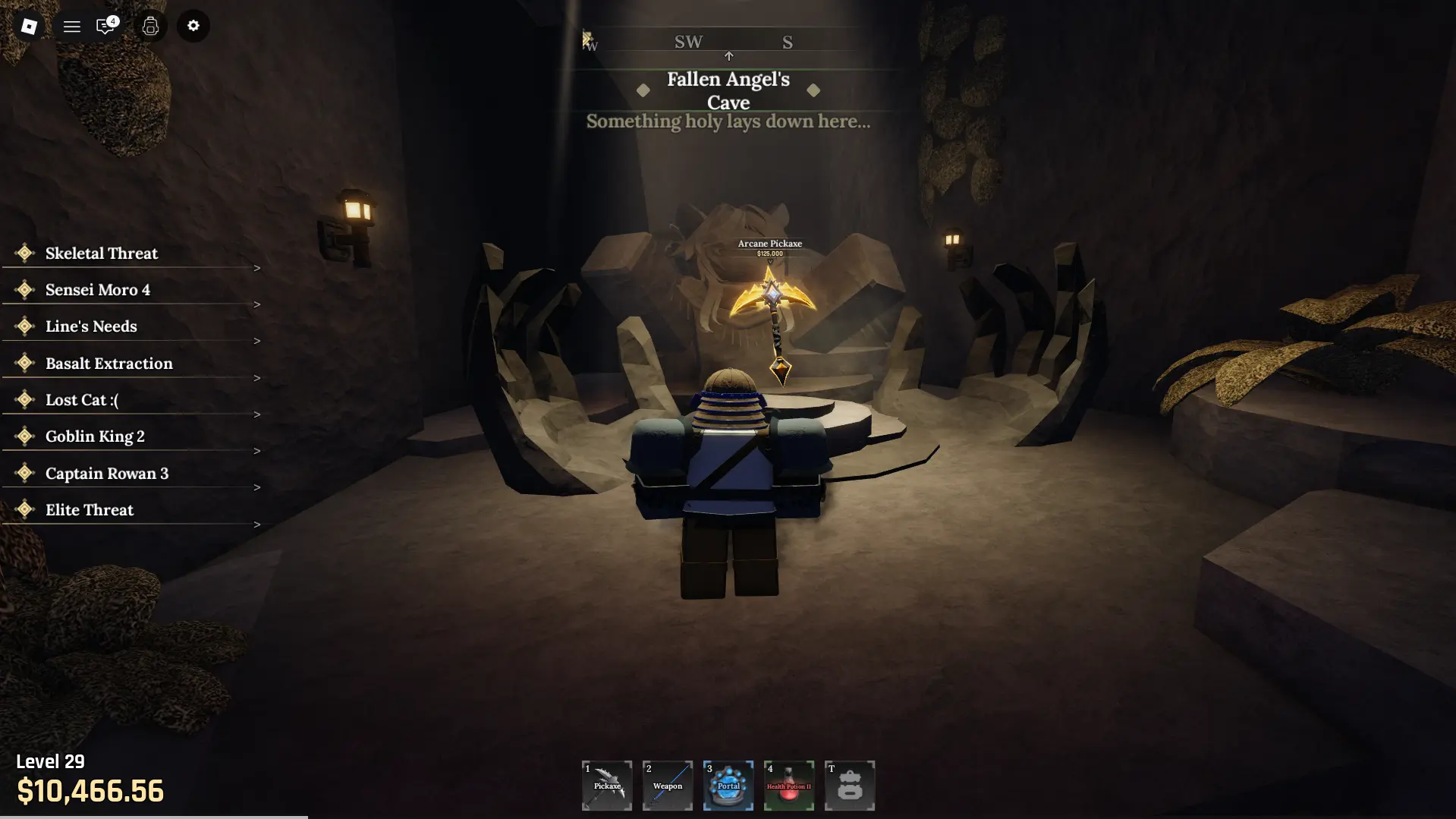 The Forge에서의 Arcane Pickaxe