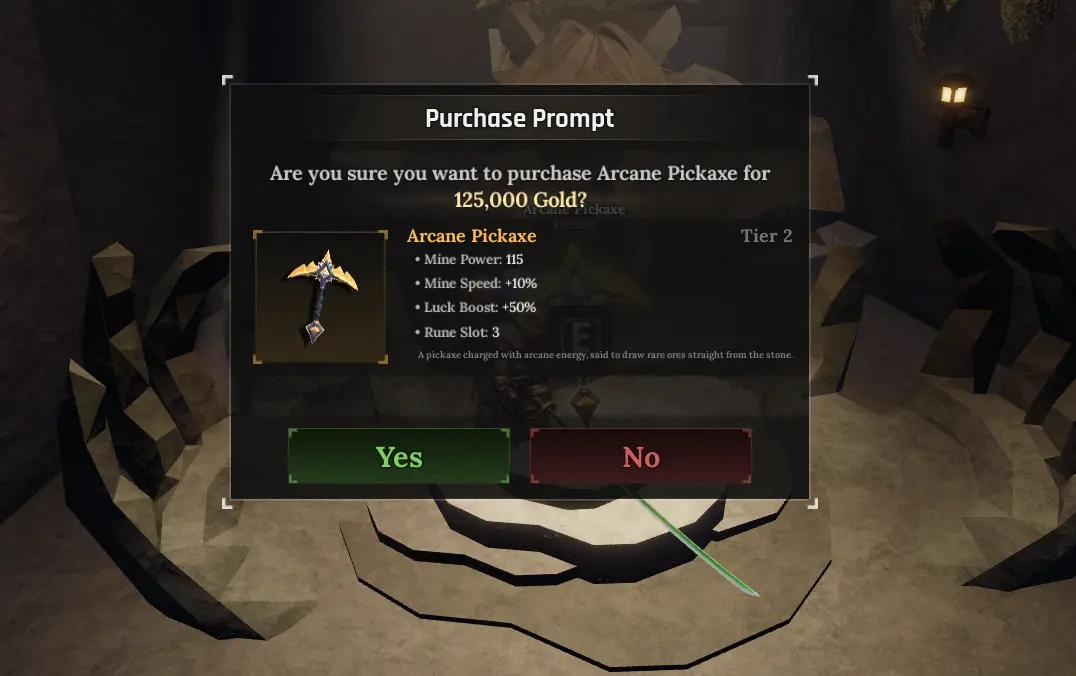 Details about the Arcane Pickaxe | The Forge