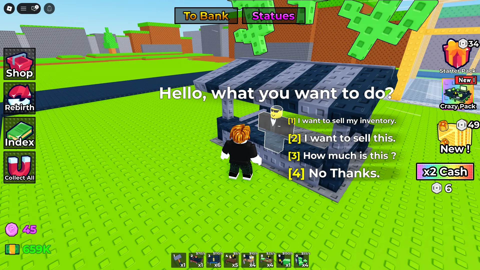 Worker at Statue Seller | Your Bank